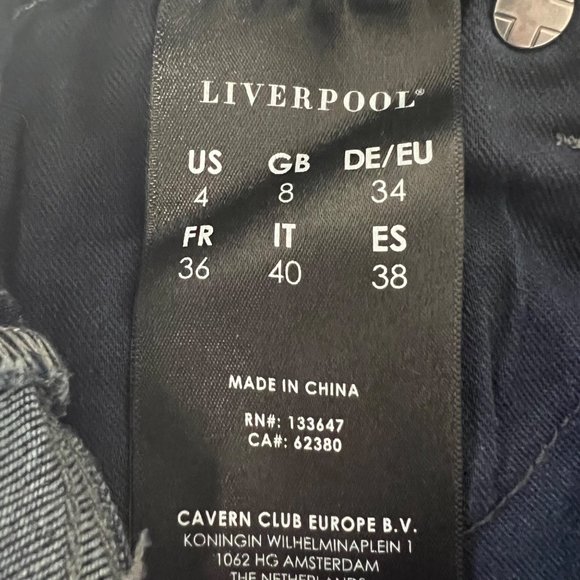 Liverpool Abby Side Stripe Crop Skinny Jeans Fremont LM7110f80 size 4 27 - Picture 12 of 16